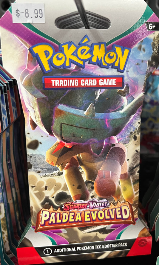 POKEMON PALDEA EVOLVED BLISTER PACK - 4 FOR $31.97